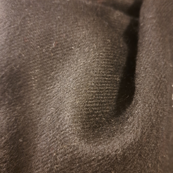 Vintage Christian Dior Black Merino Wool Soft Warm Winter Comfy Cozy Scarf Wrap - Picture 3 of 8